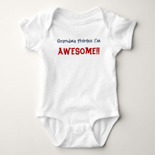 Body Para Bebê A avó pensa que eu sou impressionante! Bodysuit d