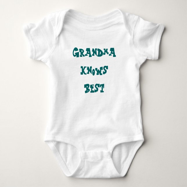 Body Para Bebê A avó sabe o melhor (Frente)