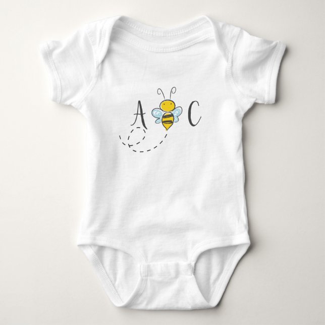 Body Para Bebê A-Bee-C (Frente)