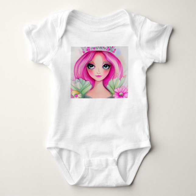 Body Para Bebê A Coleção Princesa (Frente)