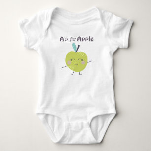 Body Para Bebê A é para a ilustração Apple Cute Alphabet Letter