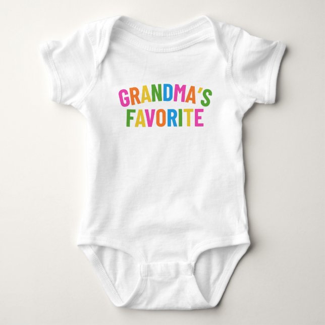 Body Para Bebê a favorita da vovó (Frente)