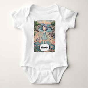 Body Para Bebê A felicidade de Beachcomber é personalizada