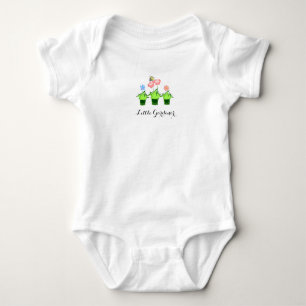 Body Para Bebê "A flor bonito do jardineiro pequeno" planta o