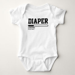 Body Para Bebê A fralda engraçada que carrega por favor espera o
