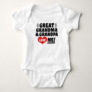Body Para Bebê A grandes avó e vovô do excelente amam-me
