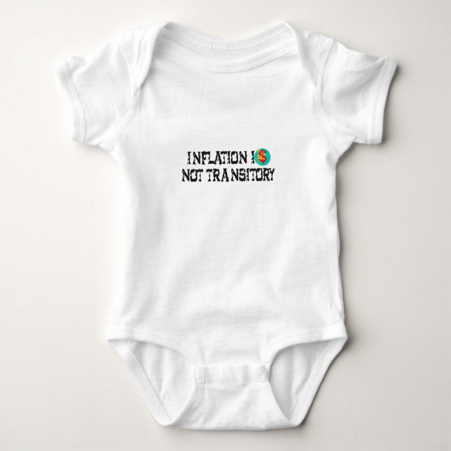 Body Para Bebê A inflação não é transitória (Frente)