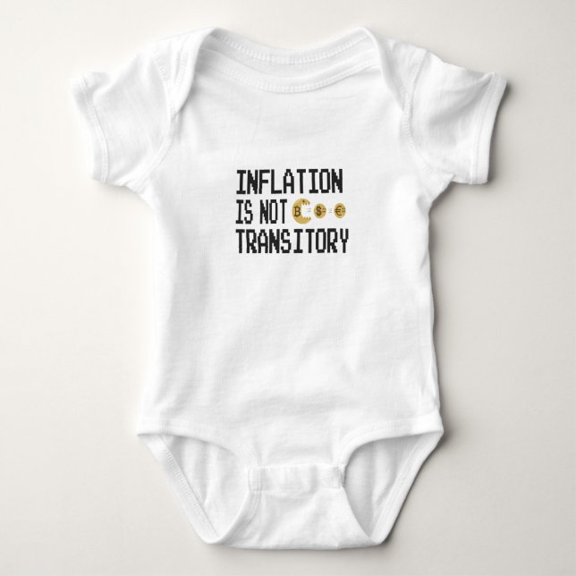 Body Para Bebê A inflação não é transitória (Frente)