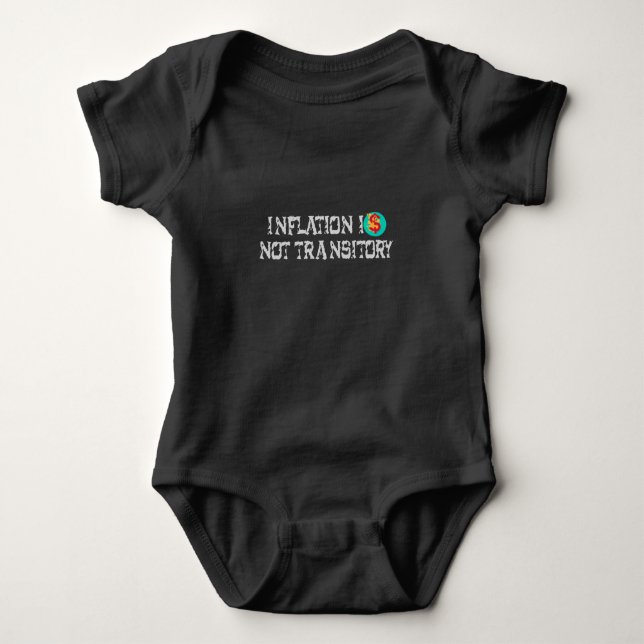 Body Para Bebê A inflação não é transitória (Frente)