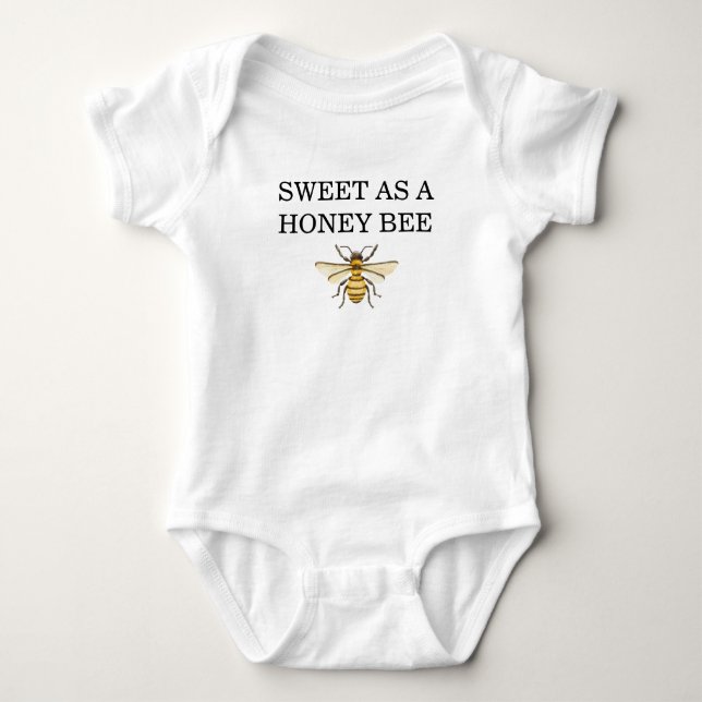 Body Para Bebê A little Honey Is On The Way Baby Shower (Frente)