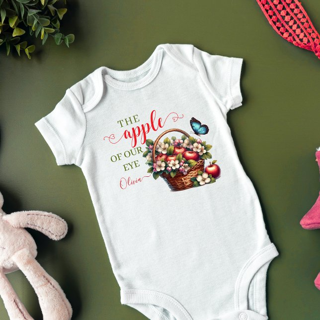 Body Para Bebê A maçã do nosso olho (Criador carregado)