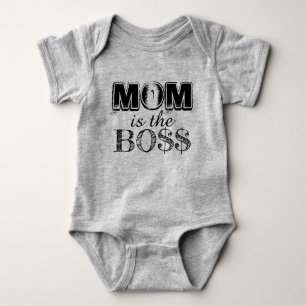 Body Para Bebê A mãe é a chefe
