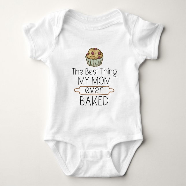 Body Para Bebê A Melhor Coisa que Minha Mãe Já Fez - Cute Baker (Frente)