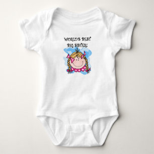 Body Para Bebê A melhor irmã mais velha do mundo loiro