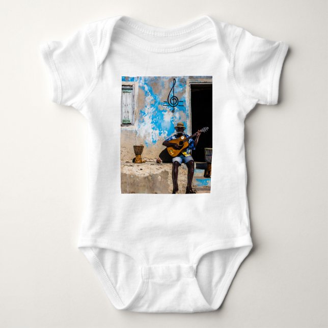 Body Para Bebê A música é a medicina da mente (Frente)