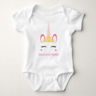 Body Para Bebê A pequena Princesa da Nana...