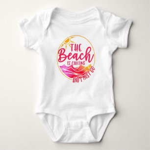 Body Para Bebê A praia está chamando e eu devo ir-00000
