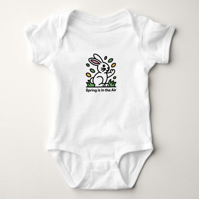 BODY PARA BEBÊ A PRIMAVERA ESTÁ NO AR (Frente)