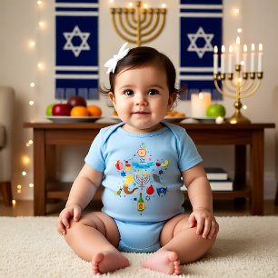 Body Para Bebê 🍯 🍎 🐟 A Primeira Rosh Hashanah do Bebê