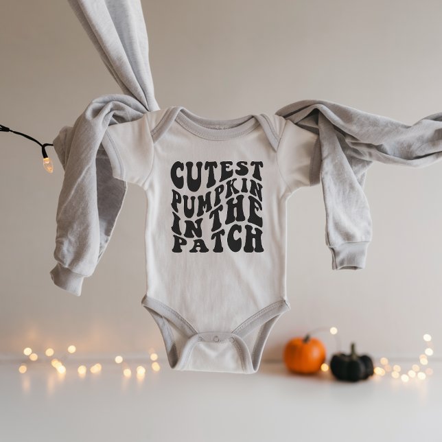 Body Para Bebê A Pumpkin Mais Justa no Bebê do Patch (cutest pumpkin in the patch bodysuit)