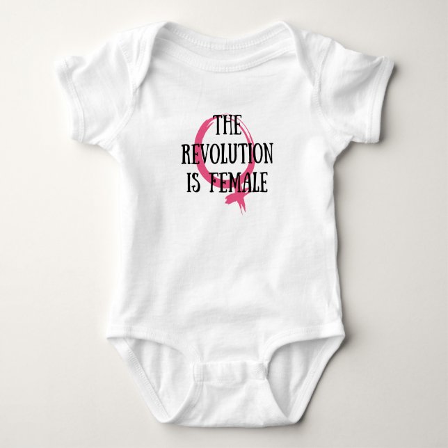 Body Para Bebê A Revolução é Mulher (Frente)