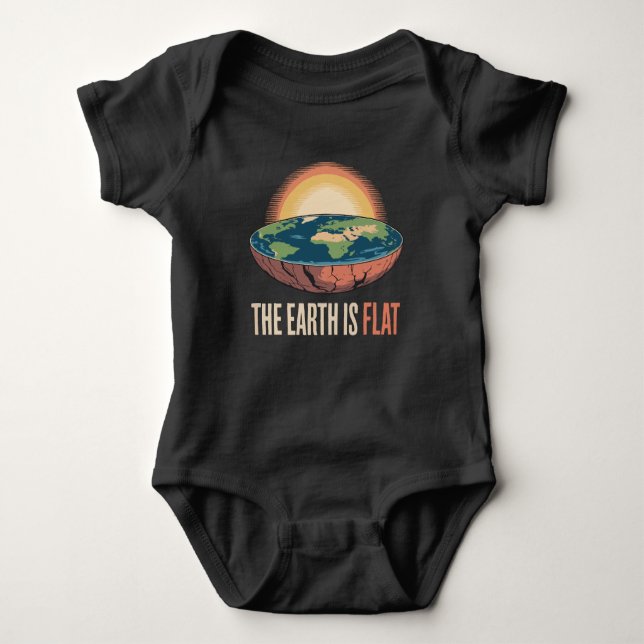 Body Para Bebê A Terra É Uma Teoria Humorosa Flagrante (Frente)