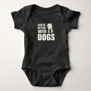 Body Para Bebê A Vida É Melhor Com Cães Cachorros Dalmacianos