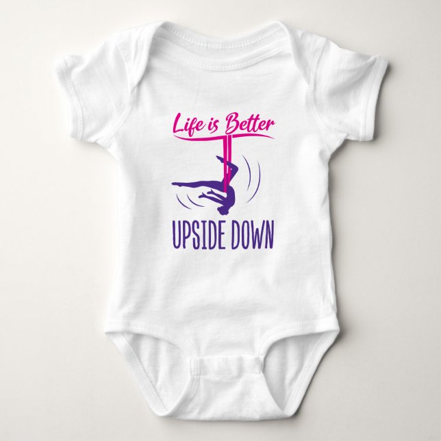 Body Para Bebê A Vida É Melhor Do Que O Ioga Aéreo (Frente)