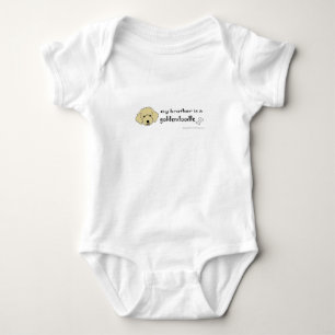 Body Para Bebê aaaoct6e meu irmão é um rabisco de ouro - mais raç