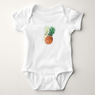 Body Para Bebê Abacaxis, casal doce.