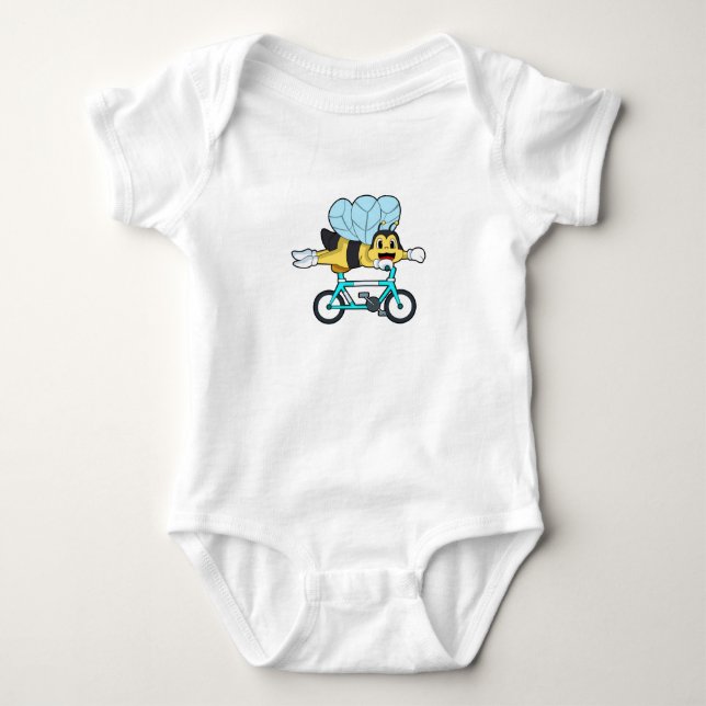 Body Para Bebê Abeja com Bicicleta (Frente)