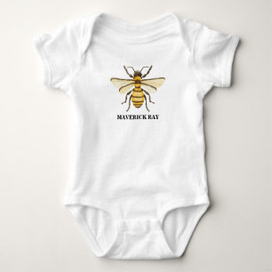 Body Para Bebê Abelhinha a Caminho Chuvinha Amarela Baby Shower