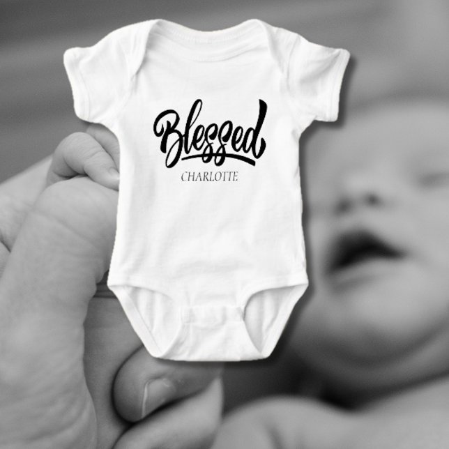 Body Para Bebê Abençoado Nome do Bebê (Criador carregado)