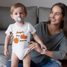 Abóbora do Primeiro Halloween Personalizado do Beb