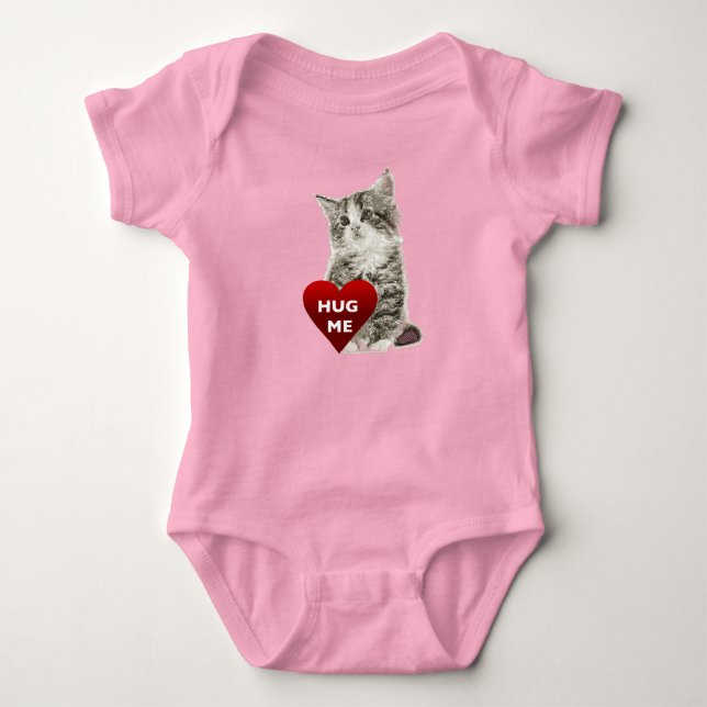 Body Para Bebê Abraçar-me - Bebê Jersey Bodycase (Frente)