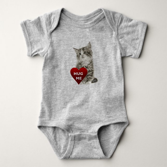 Body Para Bebê Abraçar-me - Bebê Jersey Bodycase (Frente)