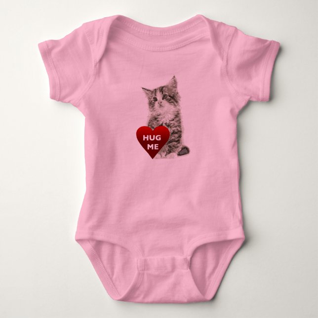 Body Para Bebê Abraçar-me - Bebê Jersey Bodycase (Frente)