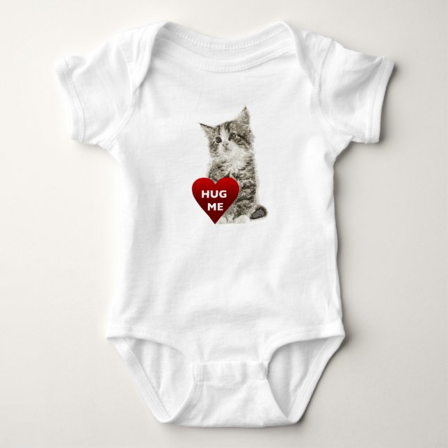 Body Para Bebê Abraçar-me - Bebê Jersey Bodycase (Frente)