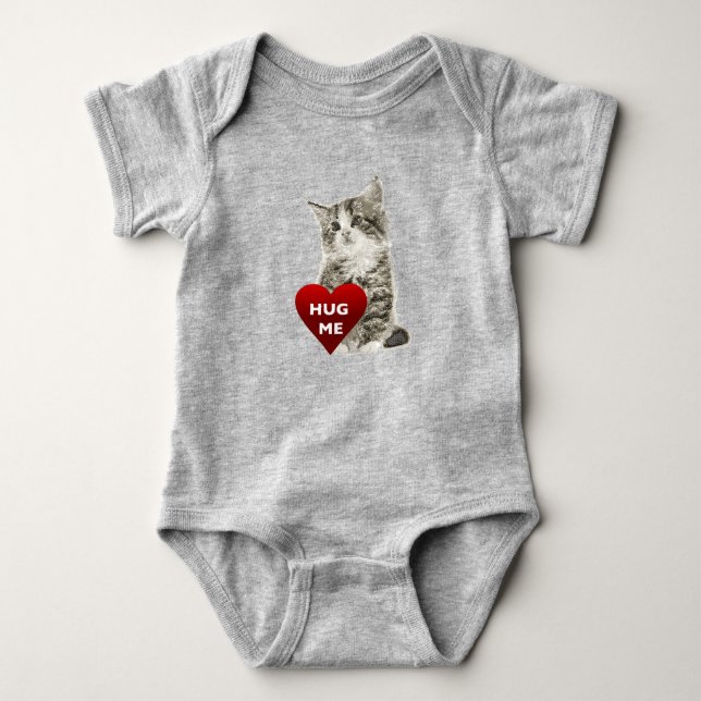 Body Para Bebê Abraçar-me - Bebê Jersey Bodycase (Frente)