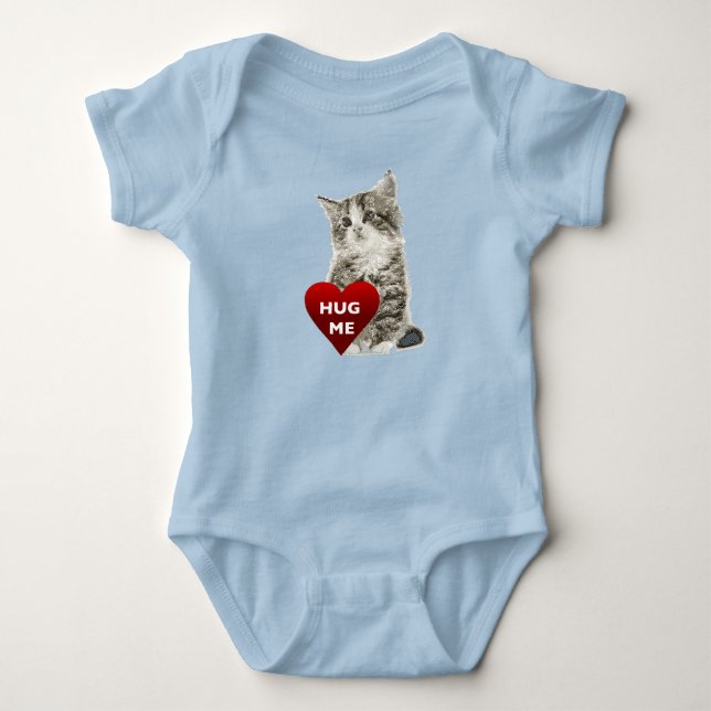 Body Para Bebê Abraçar-me - Bebê Jersey Bodycase (Frente)