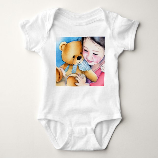Body Para Bebê Abrace um Urso (Frente)