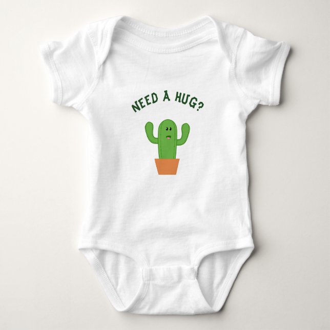 Body Para Bebê Abraços Cactus Cutis (Frente)