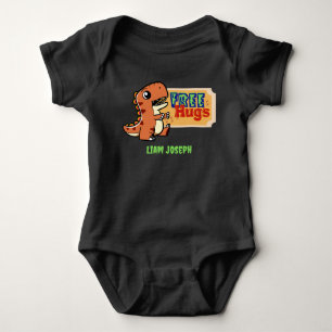 Body Para Bebê Abraços Livres do Dinossauro Bebê/bebê/criança/Rou