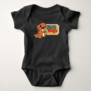 Body Para Bebê Abraços Livres do Dinossauro Bebê/bebê/criança/Rou