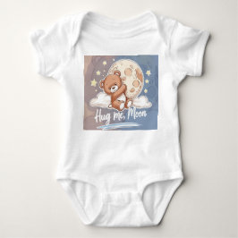 Body Para Bebê Abrázame Luna – Osito Kawaii con Estrellas
