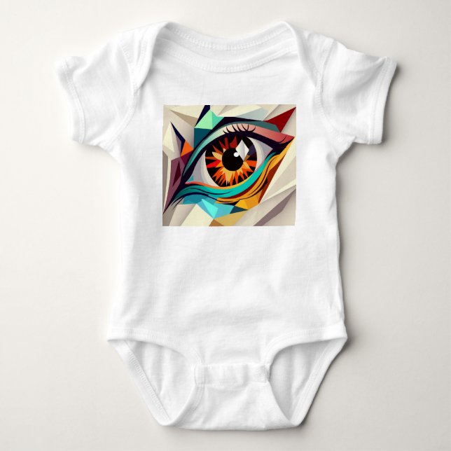 Body Para Bebê Abstrato (Frente)