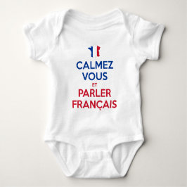 Body Para Bebê Acalmem-se e Falem Francês