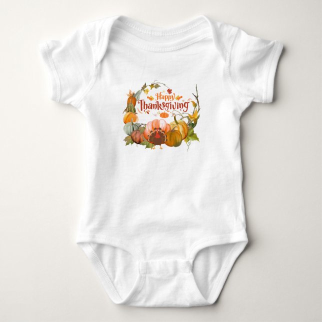 BODY PARA BEBÊ AÇÃO DE GRAÇAS  (Frente)