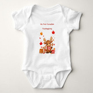 Body Para Bebê Ação de Graças Canadense Stacked with Love