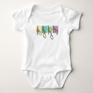 Body Para Bebê Acertos de atrito do PRUSIK KNOTS